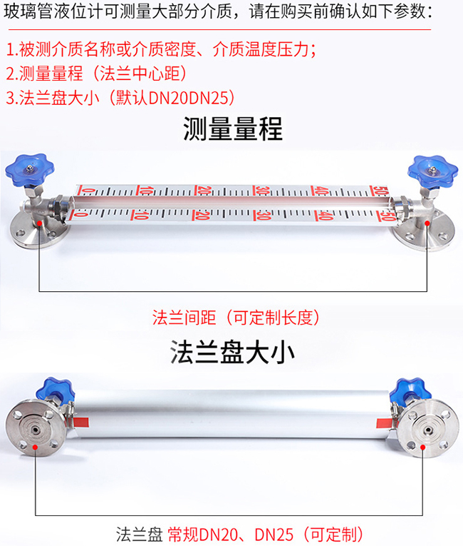 防腐玻璃板液位計(jì)選型表