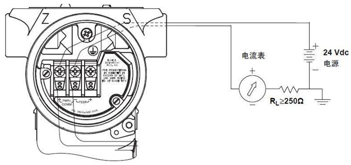 油庫(kù)磁致伸縮液位計(jì)端子接線圖