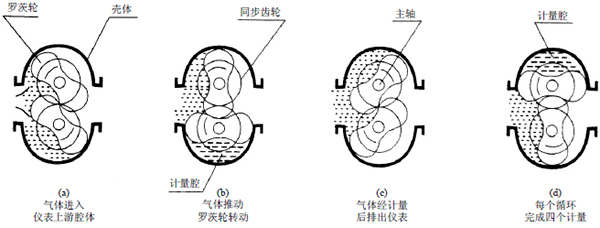 不銹鋼橢圓齒輪流量計工作原理圖