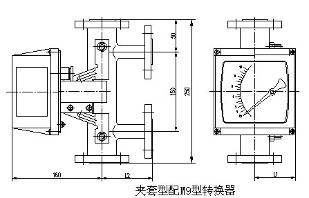 化工轉(zhuǎn)子流量計外形尺寸圖