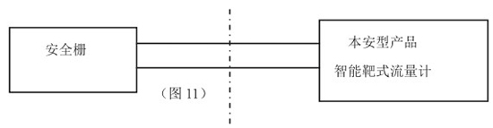 高粘度靶式流量計(jì)本安系統(tǒng)接線(xiàn)圖